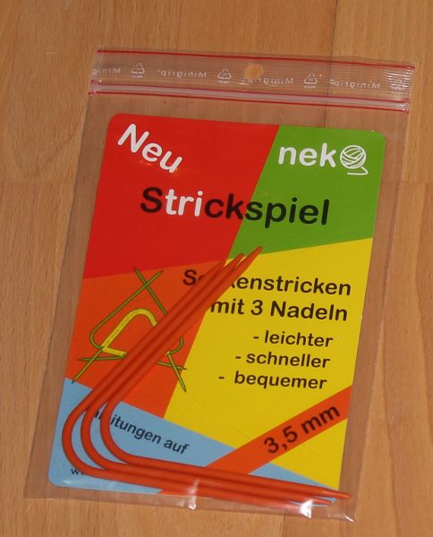 Sockennadel mit dem Knick